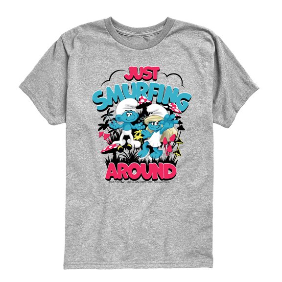 Smurfs - Just Smurfing Around - Kids Youth Short Sleeve Tee