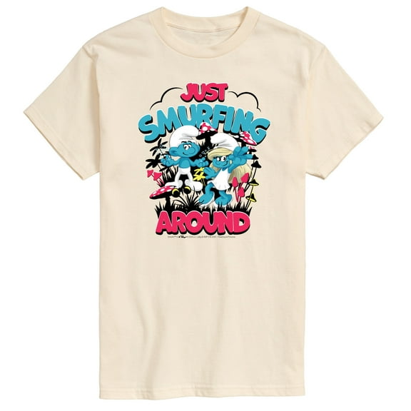 Smurfs - Just Smurfing Around - Men's Short Sleeve Graphic T-Shirt