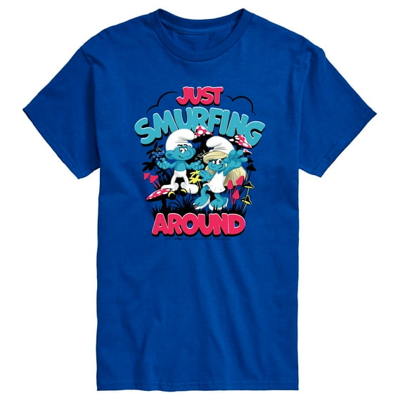 Smurfs - Just Smurfing Around - Men's Short Sleeve Graphic T-Shirt