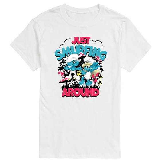Smurfs - Just Smurfing Around - Men's Short Sleeve Graphic T-Shirt
