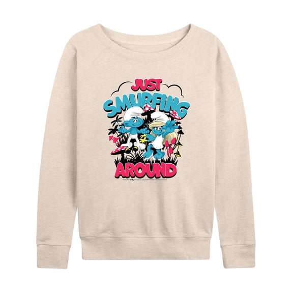 Smurfs - Just Smurfing Around - Women's French Terry Long Sleeve Shirt