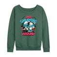 thumbnail image 1 of Smurfs - Just Smurfing Around - Women's French Terry Long Sleeve Shirt, 1 of 4