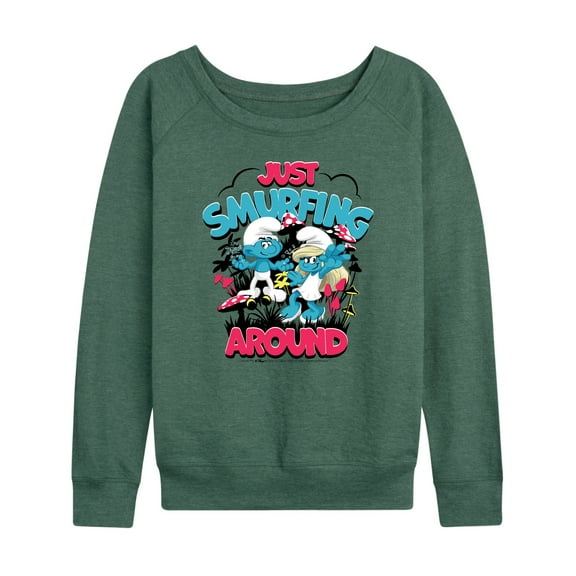 Smurfs - Just Smurfing Around - Women's French Terry Long Sleeve Shirt