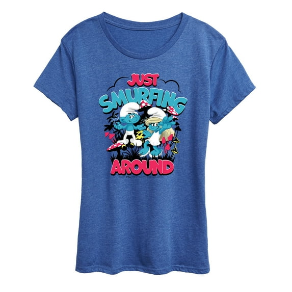 Smurfs - Just Smurfing Around - Women's Short Sleeve Graphic T-Shirt