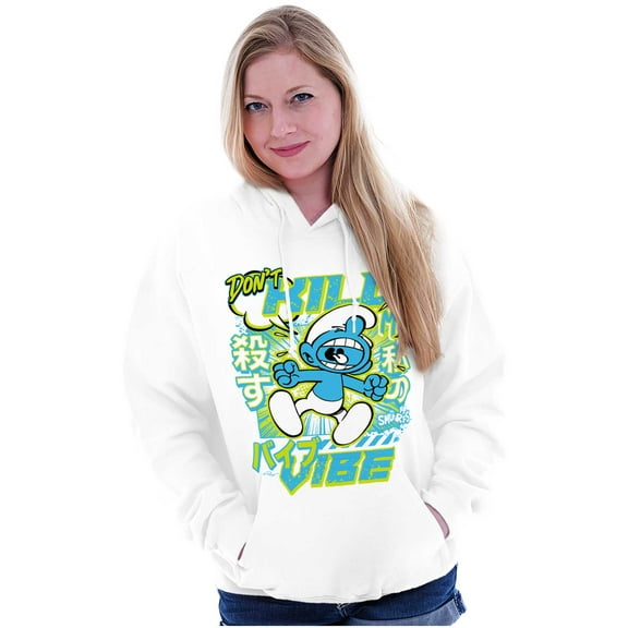 Smurfs Kanji Don't Kill My Vibe Hoodie Sweatshirt Women Men Brisco Brands L