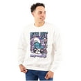 thumbnail image 1 of Smurfs Kanji Never Quit Keep Hustlin Unisex Plus Size Sweatshirt Brisco Brands 5X, 1 of 5