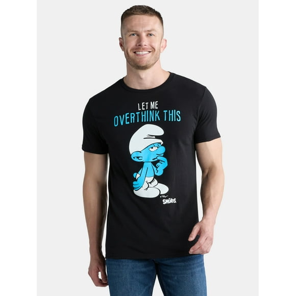 Smurfs Men’s & Big Men's Cotton Graphic Tee with Short Sleeves, Sizes S-3XL