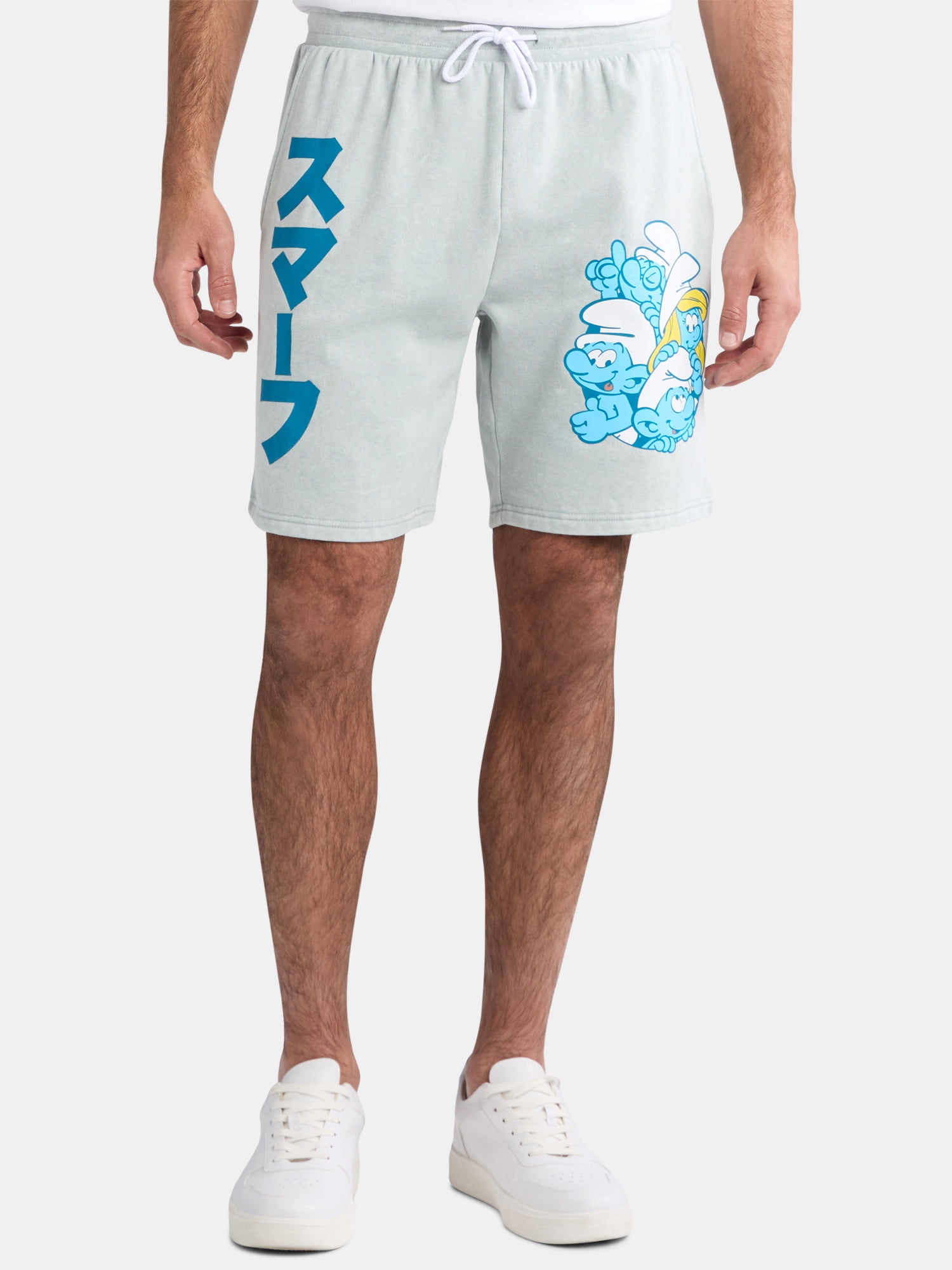Smurfs men's Graphic Jogger Shorts - Sizes S-3XL - Walmart.com