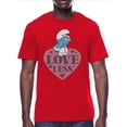 thumbnail image 1 of Smurfs, Mens Graphic Valentines Tee, Sizes XS-3XL, 1 of 6