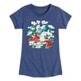 thumbnail image 1 of Smurfs - Nature - Toddler And Youth Girls Fitted Short Sleeve Graphic T-Shirt, 1 of 4