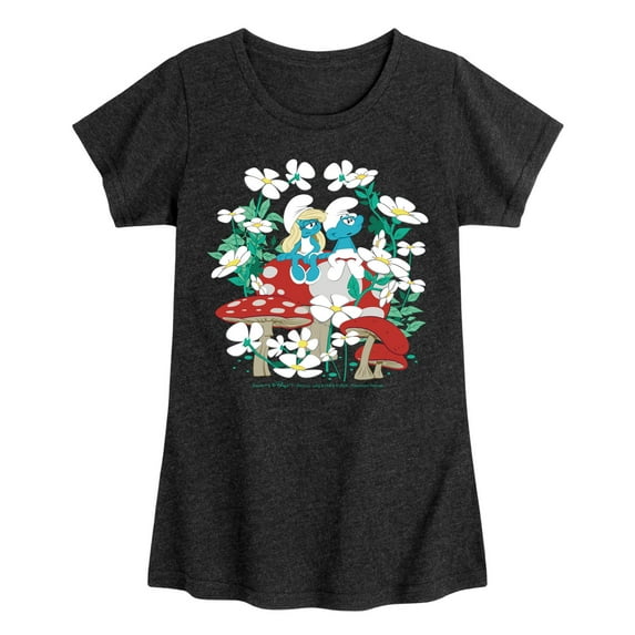 Smurfs - Nature - Toddler And Youth Girls Fitted Short Sleeve Graphic T-Shirt