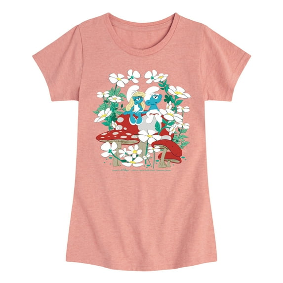 Smurfs - Nature - Toddler And Youth Girls Fitted Short Sleeve Graphic T-Shirt