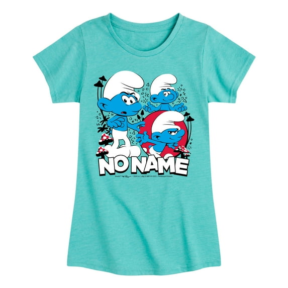 Smurfs - No Name - Toddler And Youth Girls Fitted Short Sleeve Graphic T-Shirt