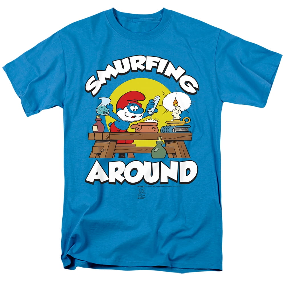 Smurfs Papa Scene Unisex Adult T Shirt - Walmart.com