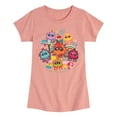 thumbnail image 1 of Smurfs - Poot Collage - Toddler And Youth Girls Fitted Short Sleeve Graphic T-Shirt, 1 of 4