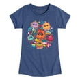 thumbnail image 1 of Smurfs - Poot Collage - Toddler And Youth Girls Fitted Short Sleeve Graphic T-Shirt, 1 of 4