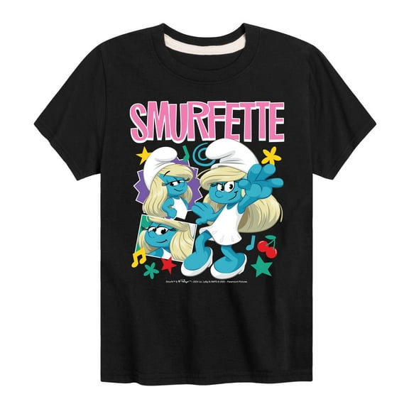 Smurfs - Smurfette - Kids Youth Short Sleeve Tee