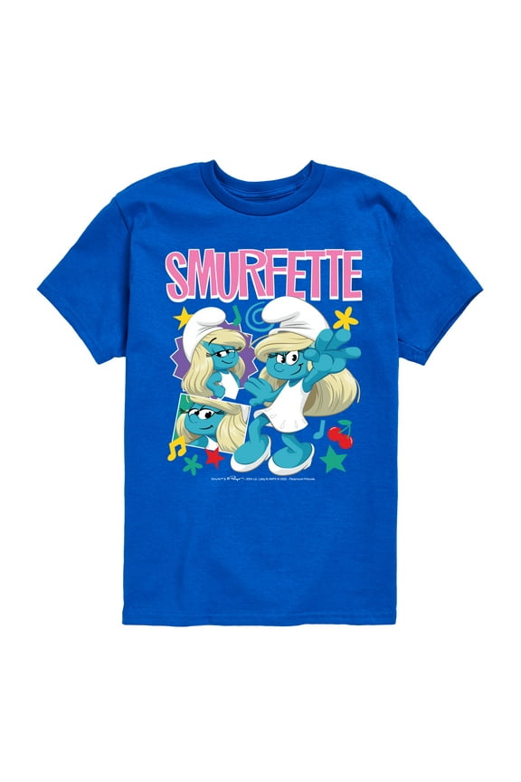 - Smurfette - Kids Youth Short Sleeve Tee