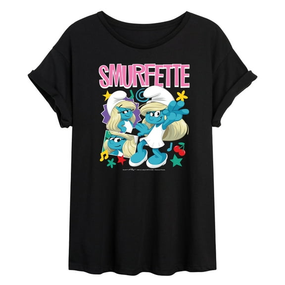 Smurfs - Smurfette - Women's Oversized Graphic T-Shirt
