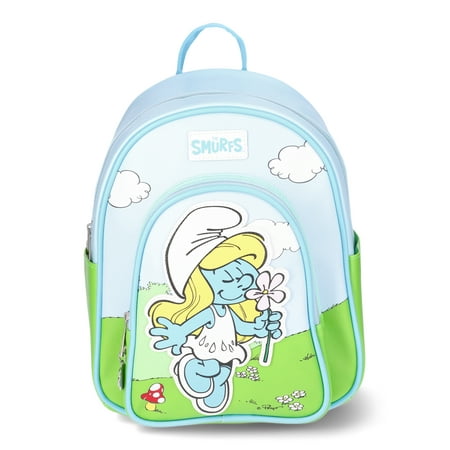 Smurfs Spring Is In The Air Smurfette Women's 10.5" Mini Backpack, Blue
