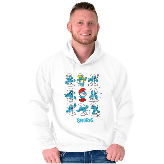 Smurfs Squad Papa Smurfette Cartoon Hoodie Sweatshirt Women Men Brisco Brands M