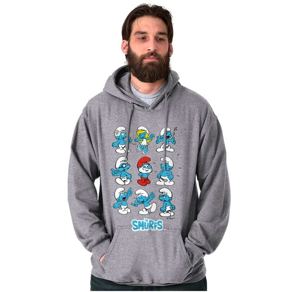 Smurfs Squad Papa Smurfette Cartoon Hoodie Sweatshirt Women Men Brisco Brands S