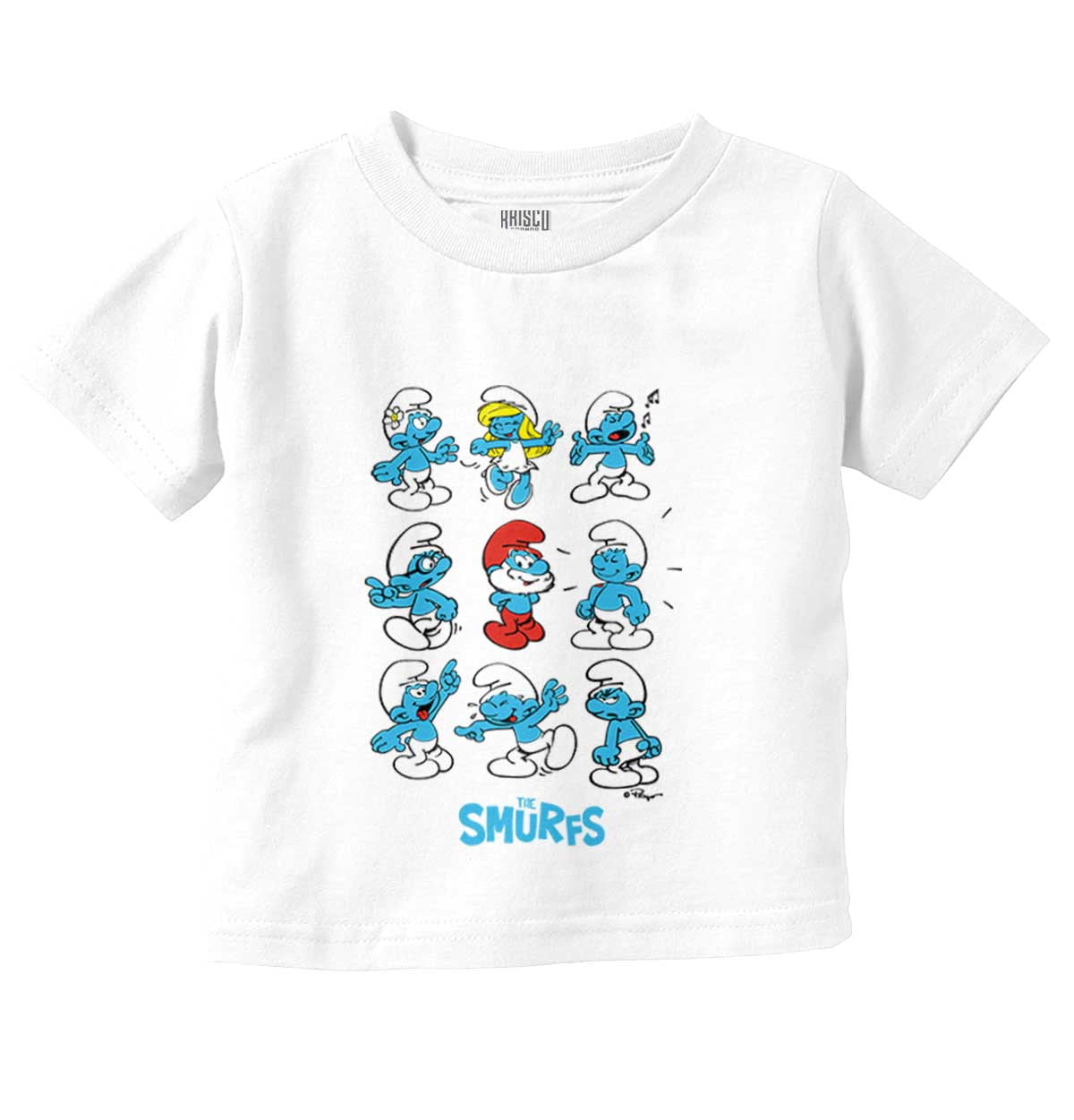 Smurfs Squad Papa Smurfette Cartoon Toddler Boy Girl T Shirt Infant ...