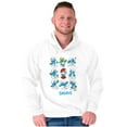 thumbnail image 1 of Smurfs Squad Papa Smurfette Cartoon Unisex Plus Size Hoodie Brisco Brands 5X, 1 of 5
