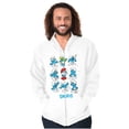 thumbnail image 1 of Smurfs Squad Papa Smurfette Cartoon Zip Up Hoodie Men's Women's Brisco Brands L, 1 of 6