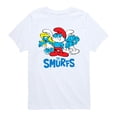 thumbnail image 1 of Smurfs - The Group - Youth Boys Short Sleeve Graphic T-Shirt, 1 of 4