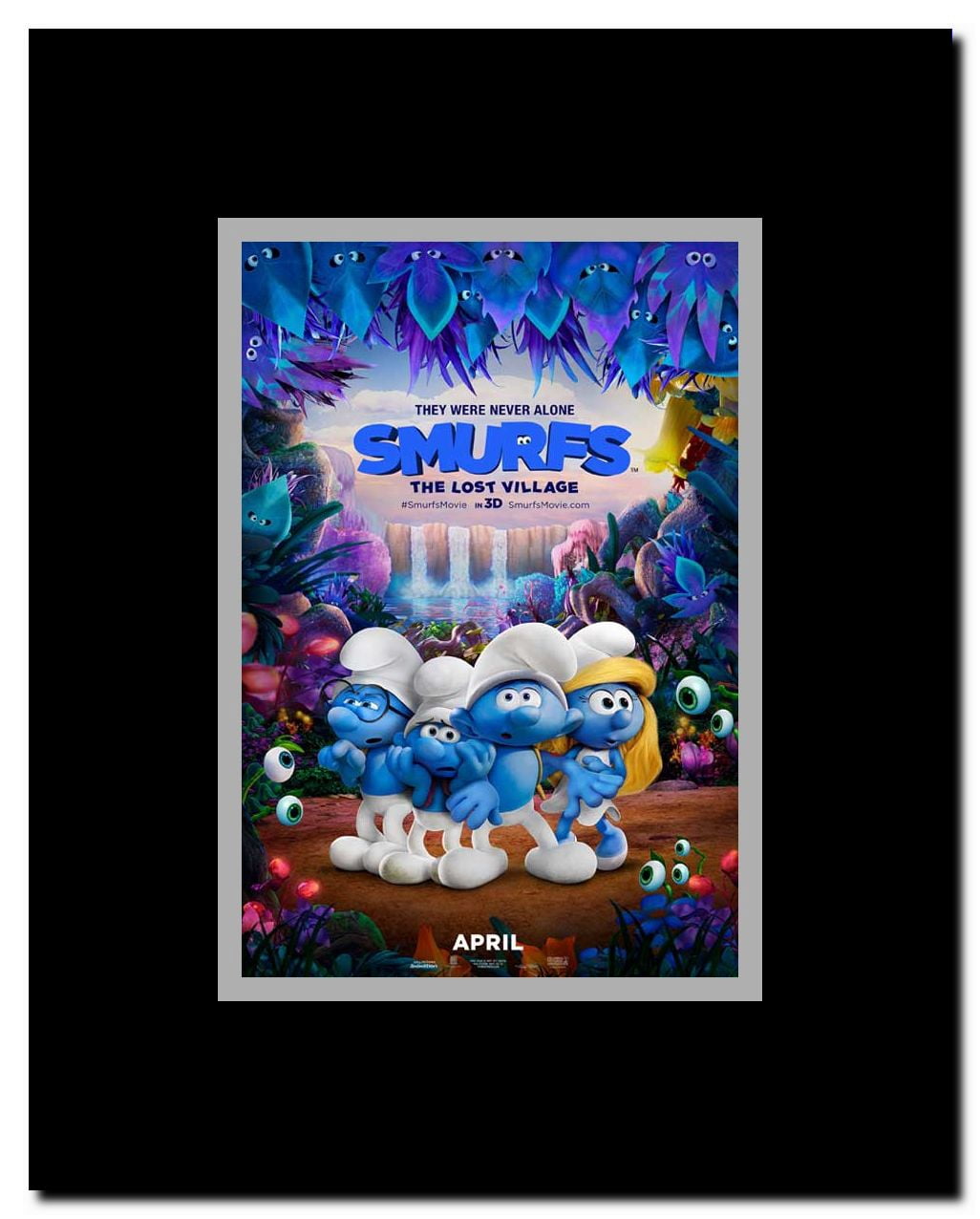 Smurfs: The Lost Village Framed Movie Poster