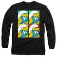 thumbnail image 1 of Smurfs Tiles Unisex Adult Long-Sleeve T Shirt,Smurfette Tiles Black,Small, 1 of 2