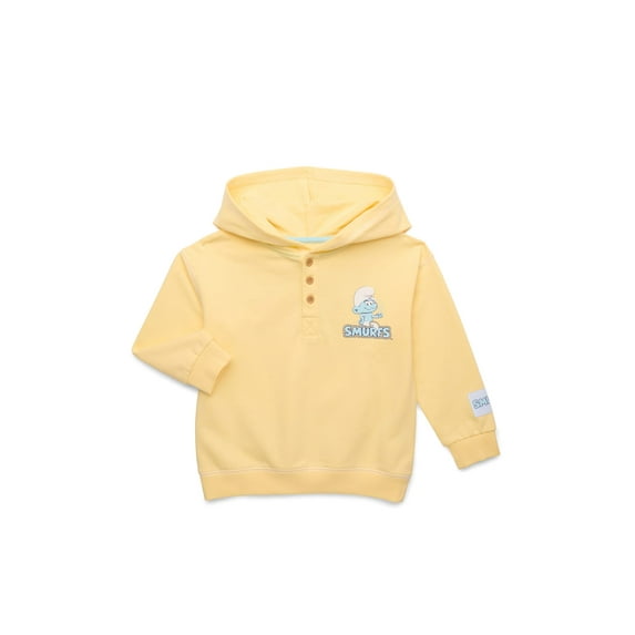 Smurfs Toddler Boys Pullover Hoodie with Front and Back Graphics, Sizes 12M-5T