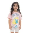 thumbnail image 1 of Smurfs Toddler Girls Smurfette Graphic Tee and Bike Shorts Set, 2-Piece, Sizes 2T-5T, 1 of 7