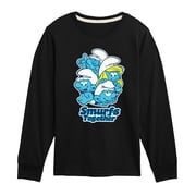 Smurfs - Together Boys' Long Sleeve Graphic T-Shirt