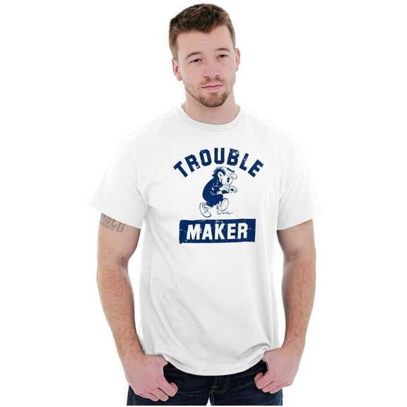Smurfs Trouble Maker Gargamel Funny Men's Graphic T Shirt Tees Brisco Brands L