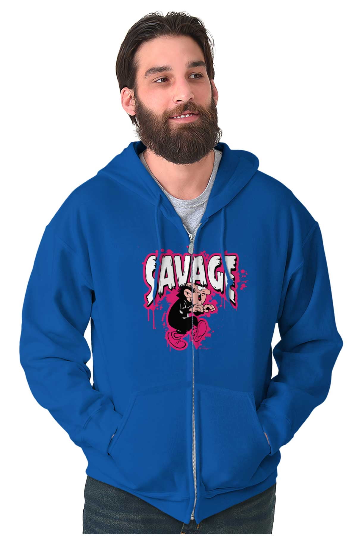 Smurfs Villain Savage Graffiti Zip Up Hoodie Men s Women s Brisco