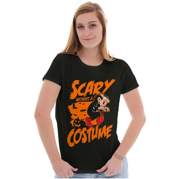 Smurfs Villain Scary Without Costume Women's T Shirt Ladies Tee Brisco Brands S