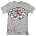 thumbnail image 1 of Smurfs We Wish You A Smurfy Christmas Unisex Adult T Shirt, Athletic Heather, Medium, 1 of 2