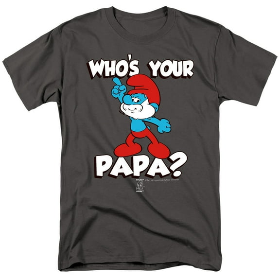 Smurfs Who's Your Papa? Unisex Adult T Shirt