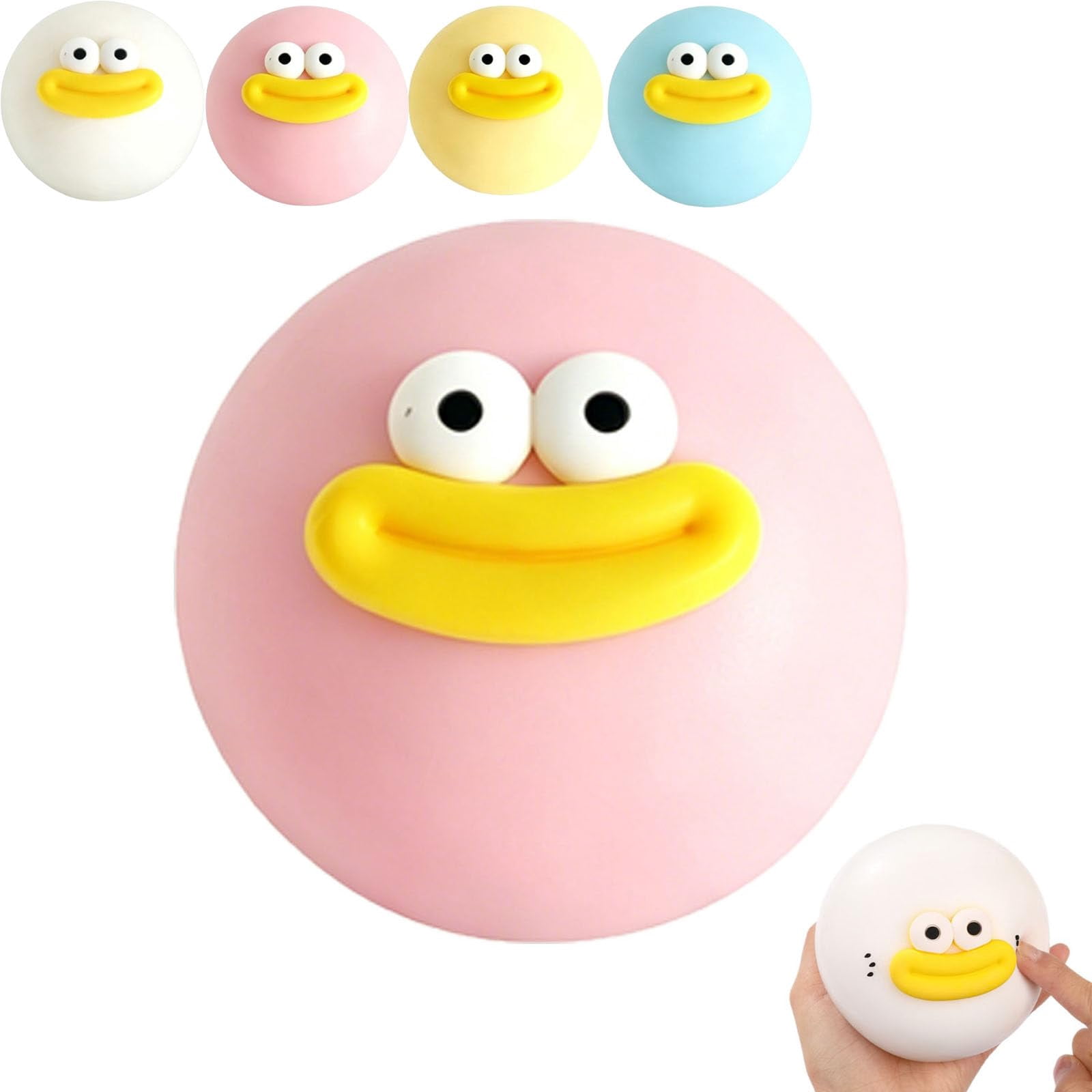 Smush Face Squishy, Smush Squishy, Interchangeable Faces , Slow Rebound Sensory Squeeze Balls for Anxiety Relief