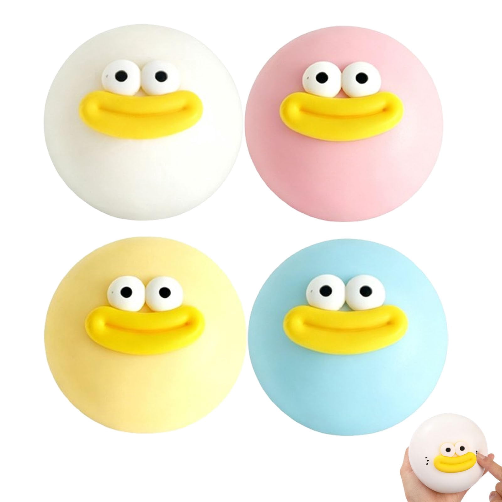Smush Face Squishy, Smush Squishy, Interchangeable Faces , Slow Rebound Sensory Squeeze Balls for Anxiety Relief