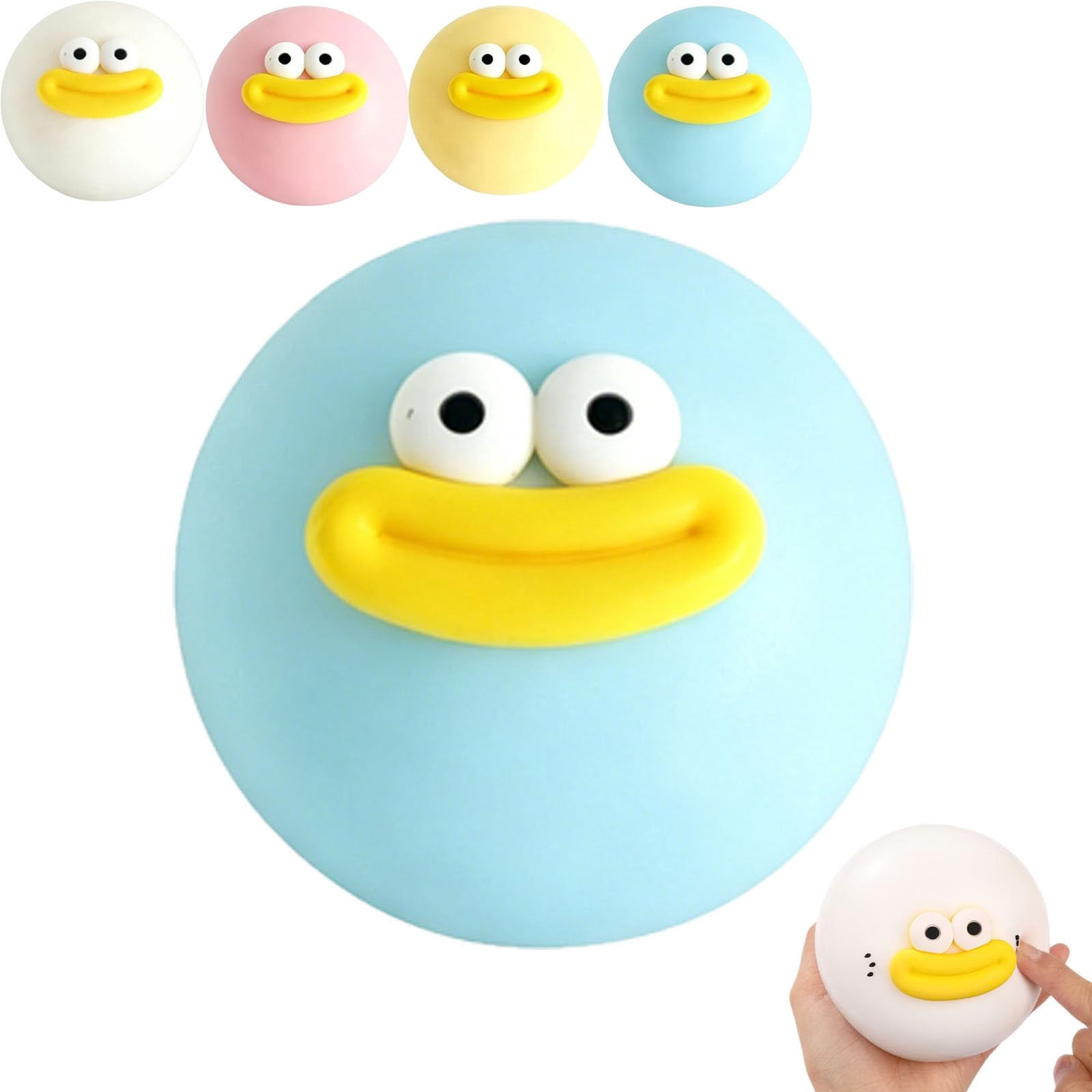Smush Face Squishy, Smush Squishy, Interchangeable Faces , Slow Rebound Sensory Squeeze Balls for Anxiety Relief