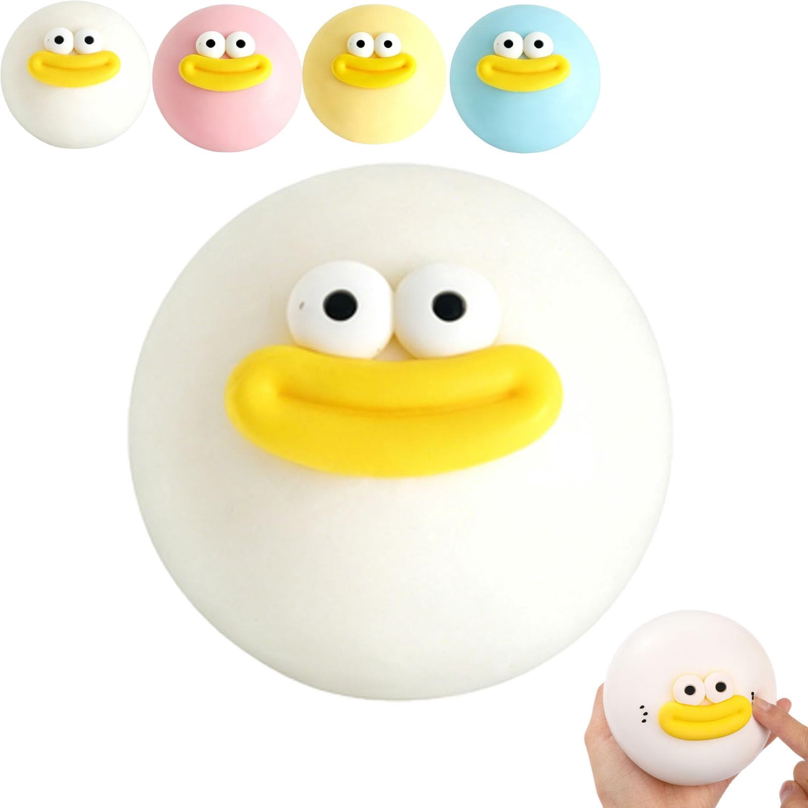 Smush Face Squishy, Smush Squishy, Interchangeable Faces , Slow Rebound Sensory Squeeze Balls for Anxiety Relief