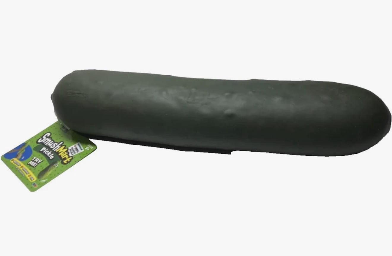 SmushMart Squishy Pickle, Soft Sensory Stress Ball, fidget sensory