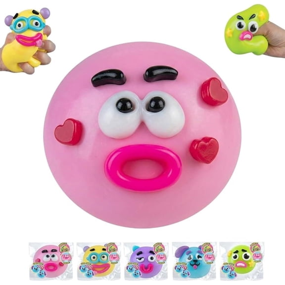Smushers Squishy - Curiosities Smushers Dog Face Swap Squishy Soft Moldable Cute Slow Rise Relaxing Sensory Fidget Fun Desk Accessory for Adults
