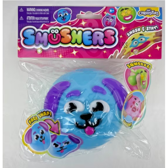 Smushers Squishy Dog Face Toys , Curiosities Smushers Dog Face Swap Sqweezz Smush ,Safe & Fun for All Ages