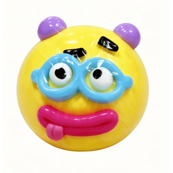 Smushers Squishy Toys- Curiosities Smushers Dog Face Swap Sqweezz Smush Yellow