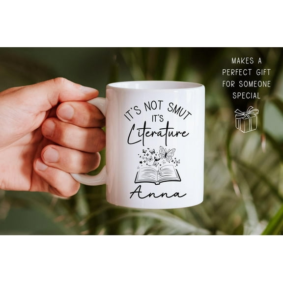 Smut Reader Mug, Funny Reading Mug For Her, Smut Reader Gift, Spicy Adult Reader, Custom Book Mug, Personalized Name Book Gift, Literature, Ceramic Mug 11Oz