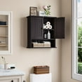 Smuxee Bathroom Wall Storage Cabinets with Door and Open Shelves,over ...